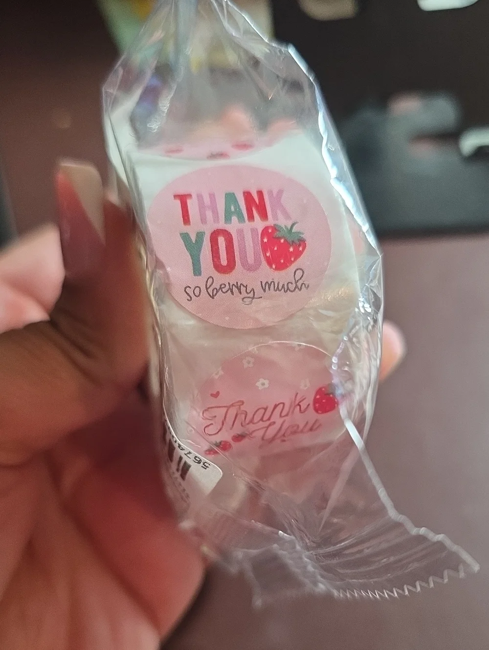 500 Thank You Stickers Berry Sweet NIP